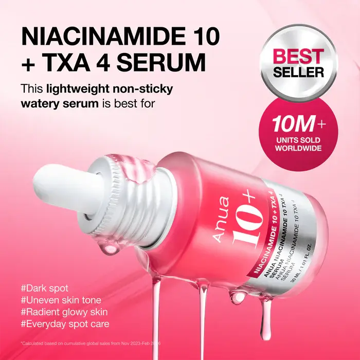 Anua Niacinamide 10+ TXA 4 Dark Spot Correcting Serum 10ml - Image 2