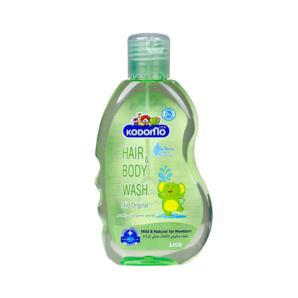 Kodomo Baby Hair & Body Wash Mild Original 200ml - Image 2