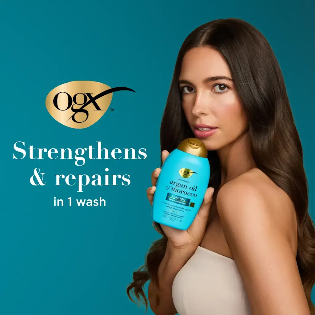 OGX Renewing + Argan Oil of Morocco Reparing Shampoo 385ml - Image 2