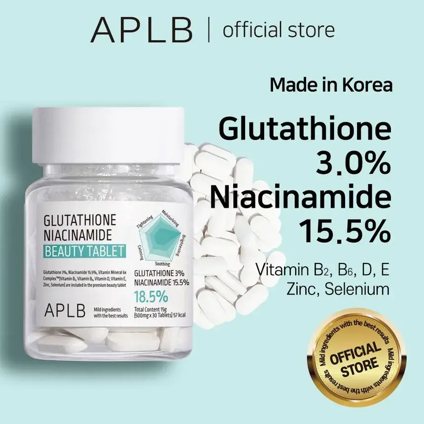 APLB Glutathione Niacinamide Beauty Tablet 500mg x 30 Tablet - Image 2