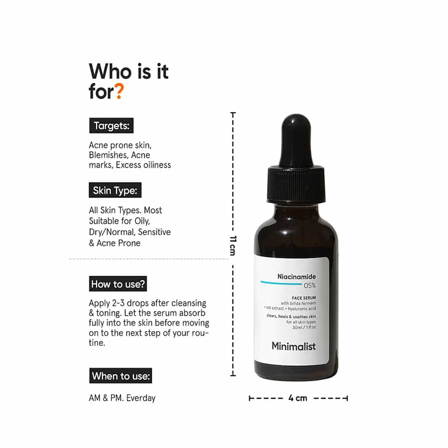 Minimalist Niacinamide 05% Face Serum 30ml - Image 2