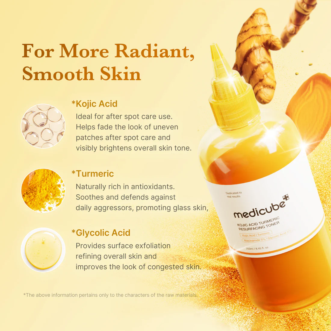 MEDICUBE Kojic Acid Turmeric Resurfacing Toner 250ml - Image 7