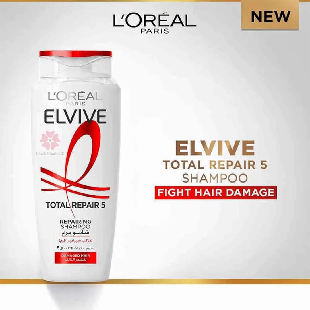L'Oreal Paris Elvive Total 5 Repairing Shampoo 400ml - Image 3