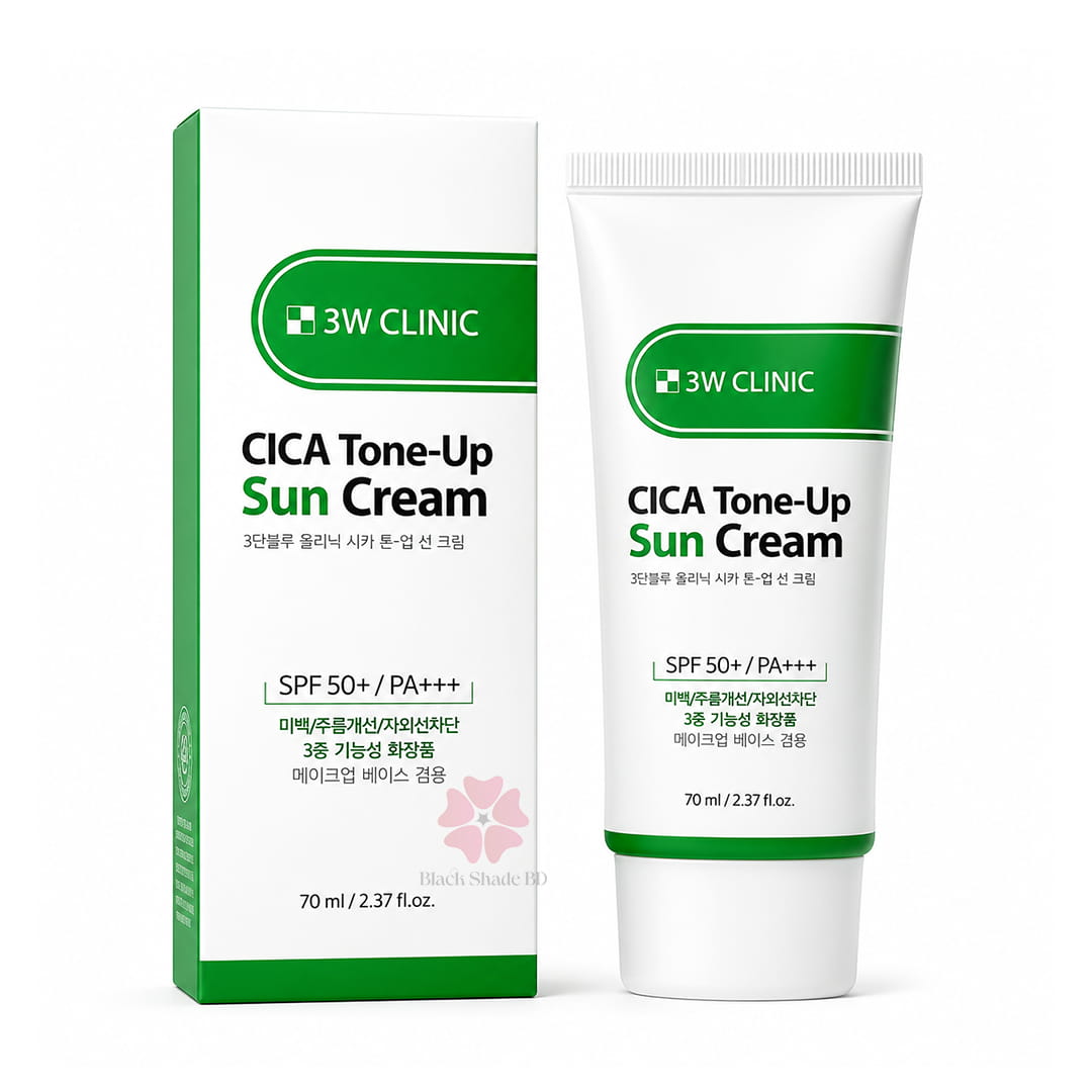 3W Clinic Cica Tone-Up Sun Cream SPF 50+/PA+++70ml - Image 2