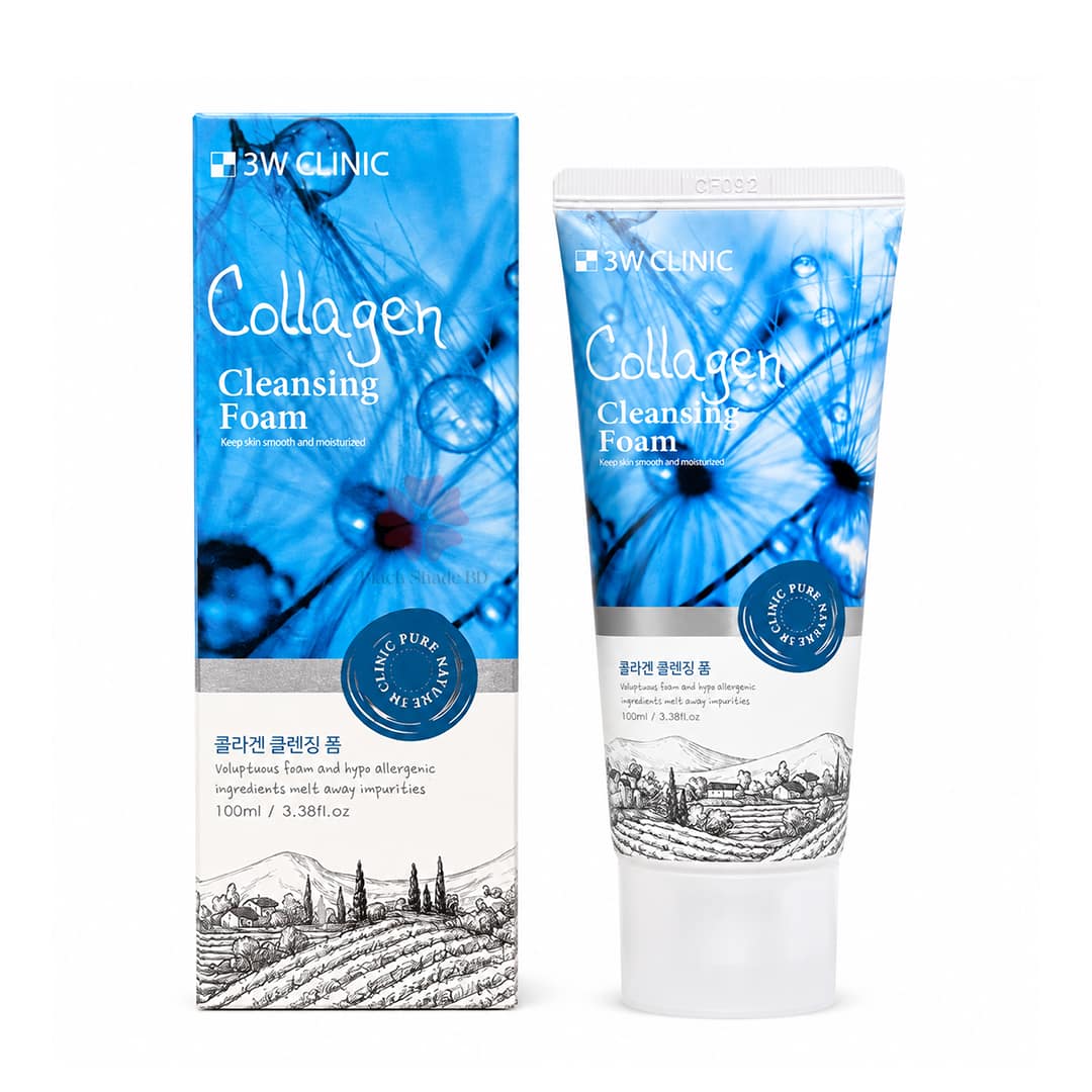 3W Clinic Collagen Cleansing Foam 100ml - Image 2