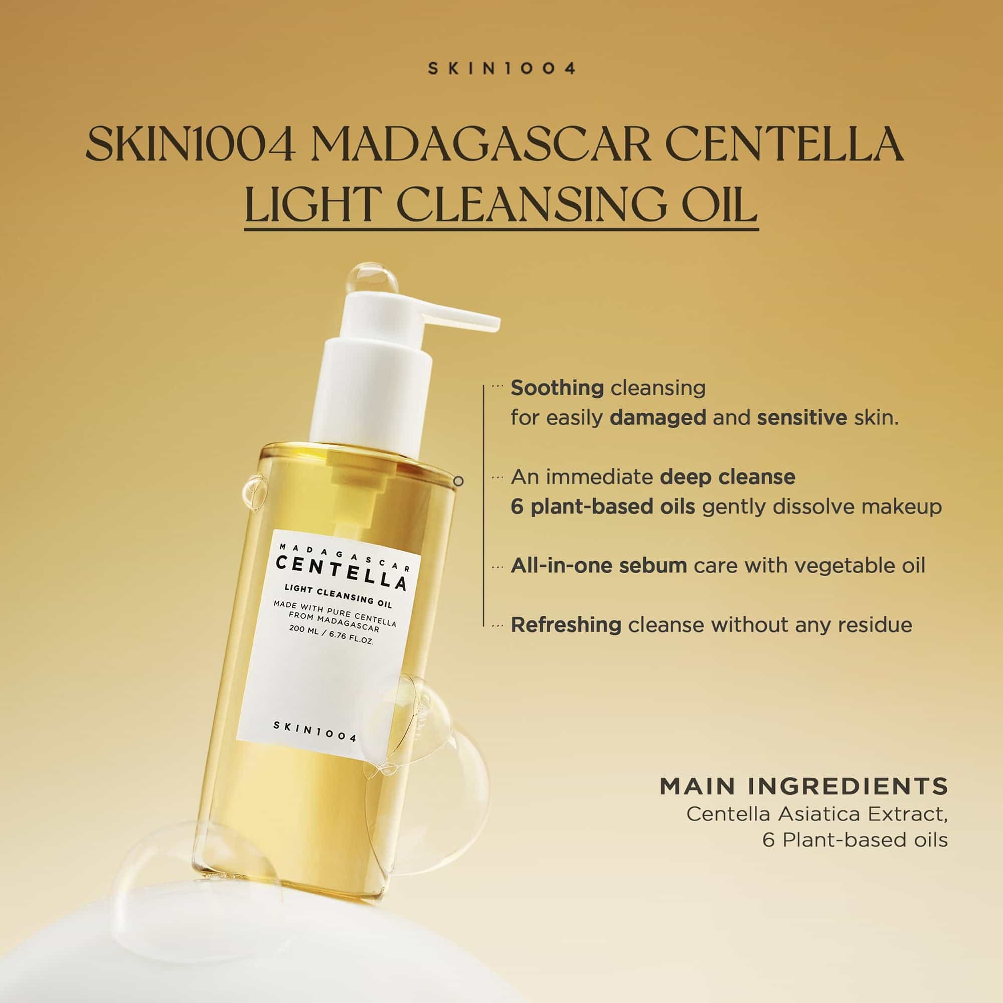 SKIN1004 Madagascar Centella Light Cleansing Oil 200ml - Image 4