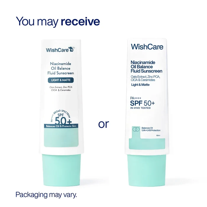 WishCare Niacinamide Oil Balance Fluid Sunscreen SPF 50+ pa++ 50ml - Image 2