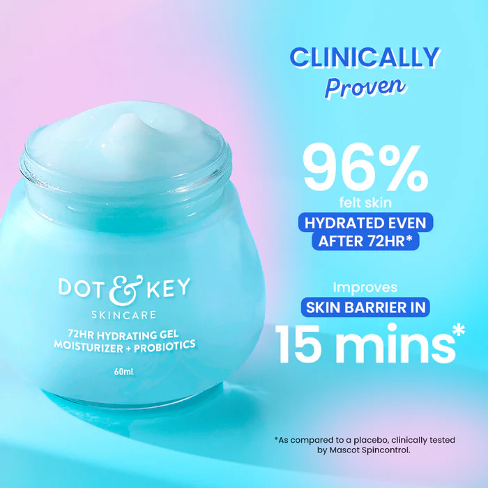 Dot & Key 72 HR Hydrating Gel Moisturizer Probiotics 60ml - Image 2