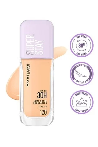 Maybelline New York Super Stay 30H Lumi-Matte Liquid Foundation 35ml - 120 - Image 2