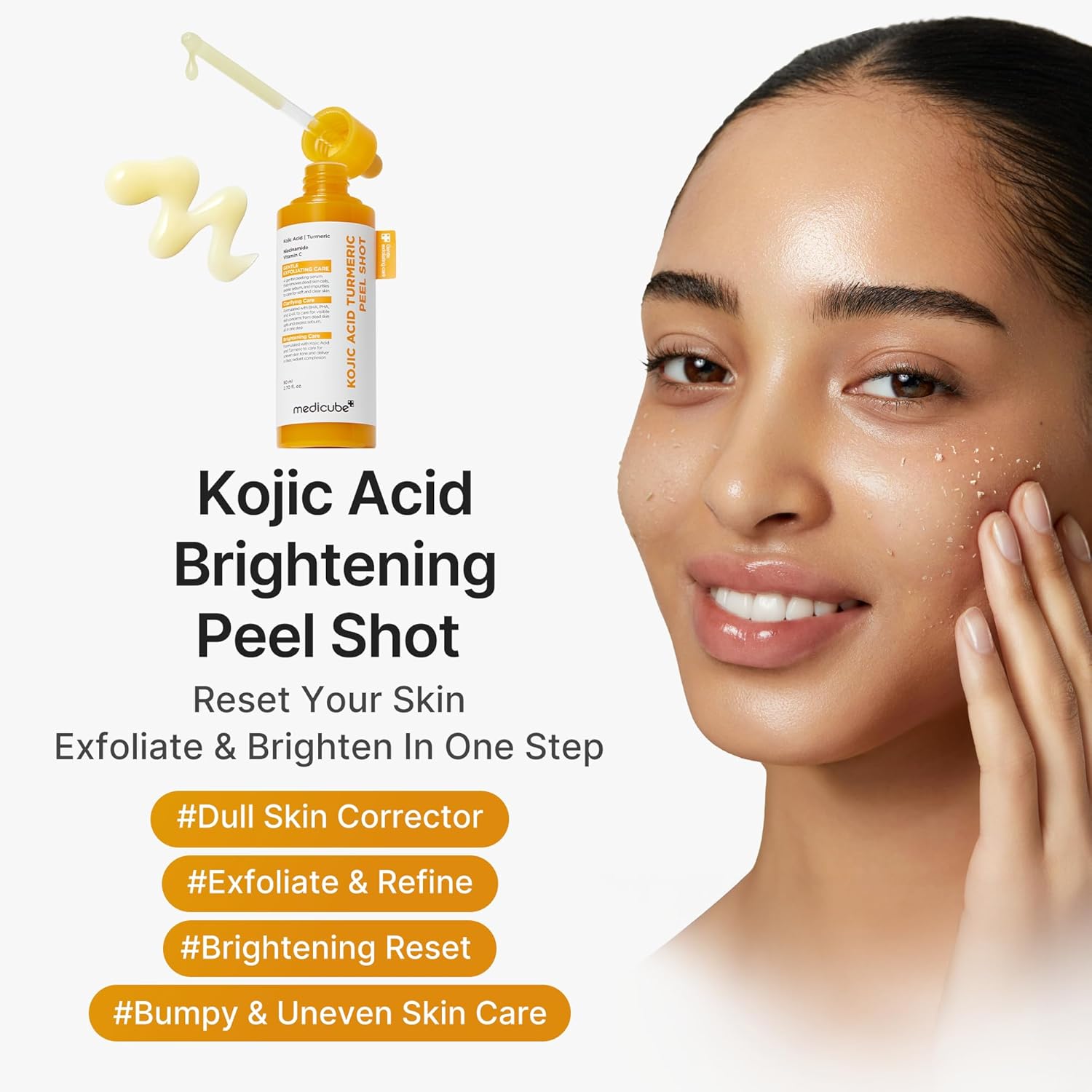 MEDICUBE Kojic Acid Turmeric Body Peel Shot 280ml - Image 3