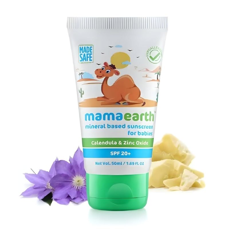 Mamaearth Mineral Based Sunscreen Calendula & Zinc Oxide SPF 20+ 50g - Image 2