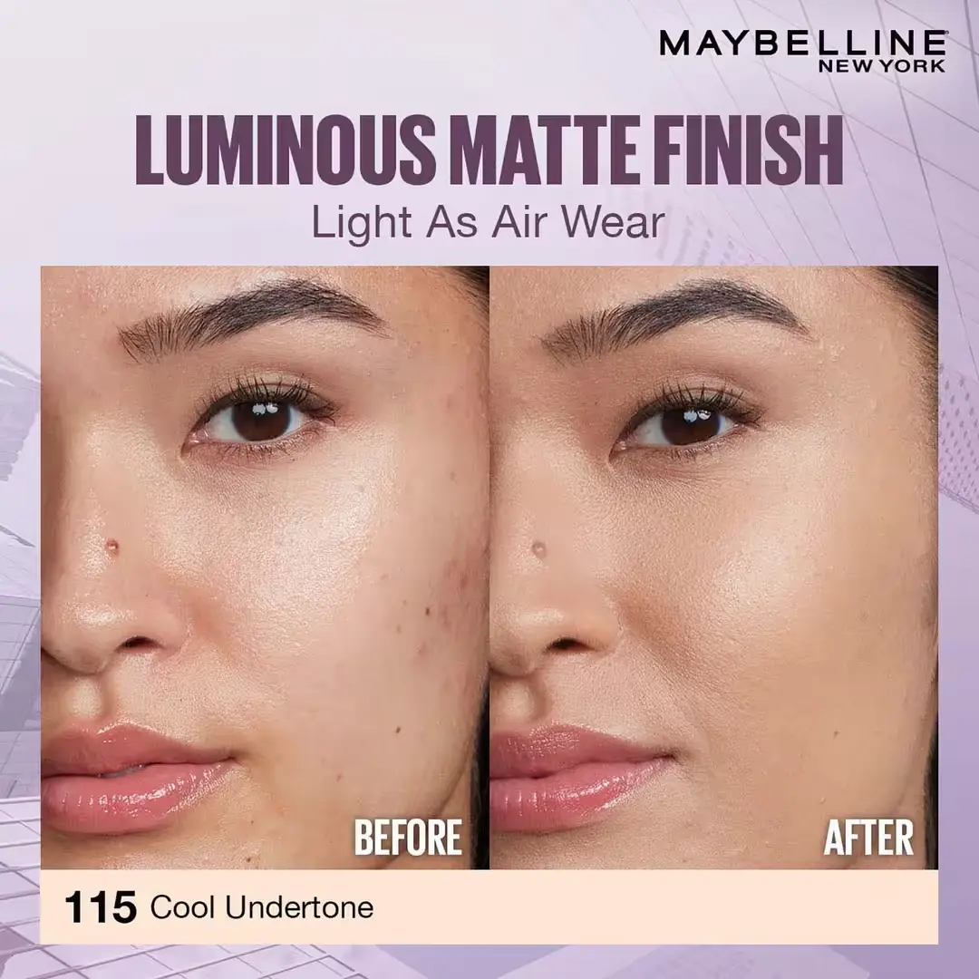 Maybelline New York Super Stay 30H Lumi-Matte Liquid Foundation - 115 - Image 4