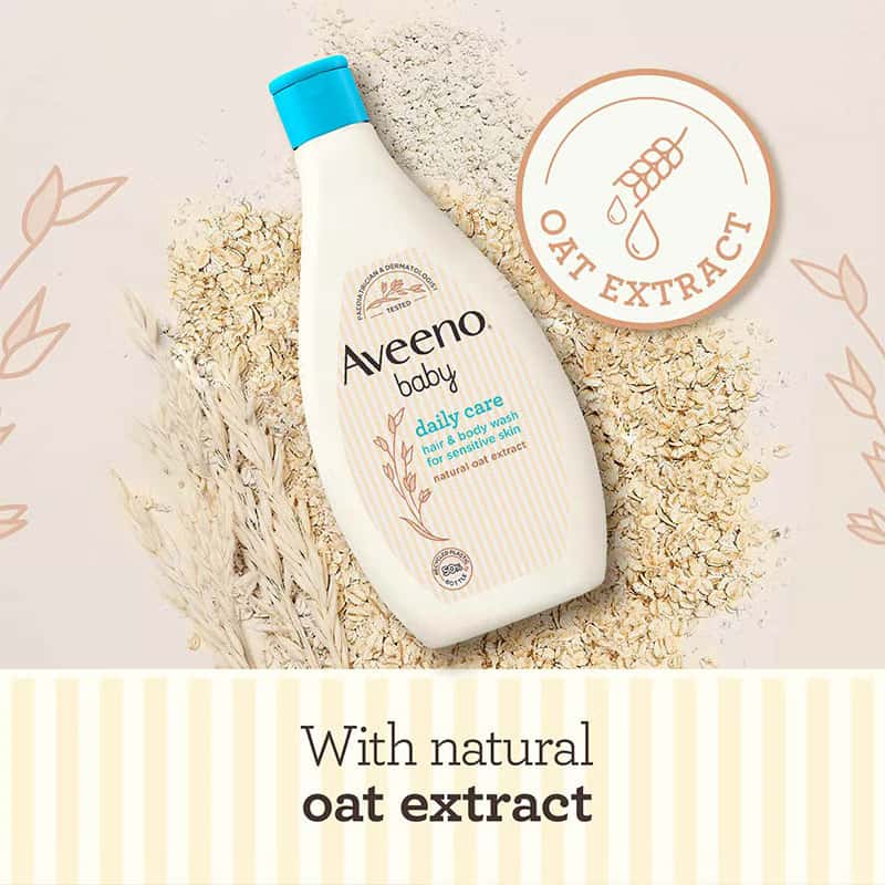 Aveeno Baby Daily Care Hair & Body Wash For Sensitive Skin 250ml - Image 2