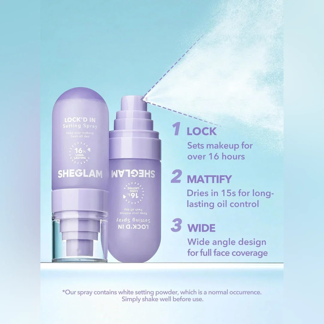Sheglam Lock’D In Fixant Setting Spray 55ml - Image 2