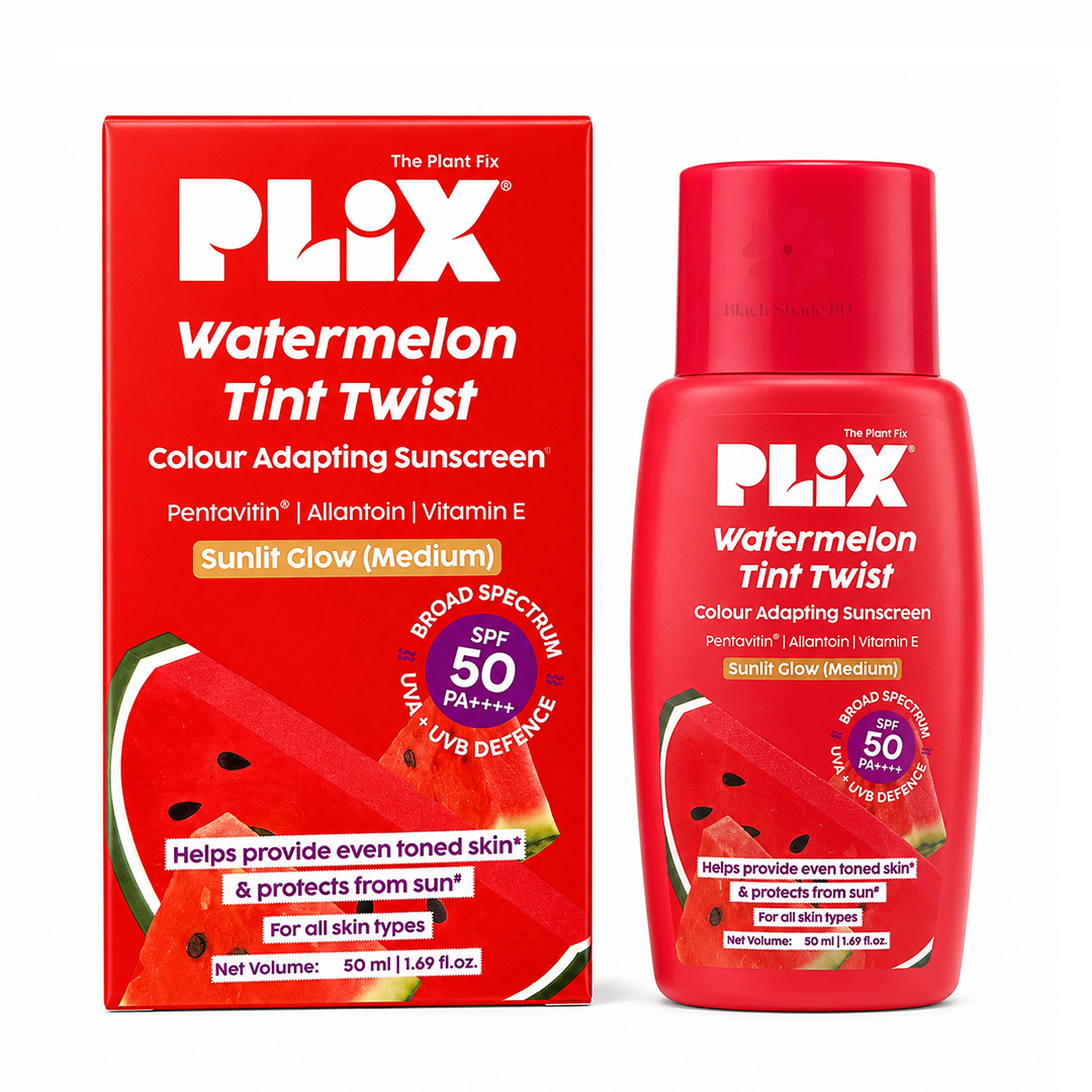 Plix Watermelon Tint Twist Colour Adapting Sunscreen Sunlit Glow Medium SPF 50++++ 50ml - Image 2