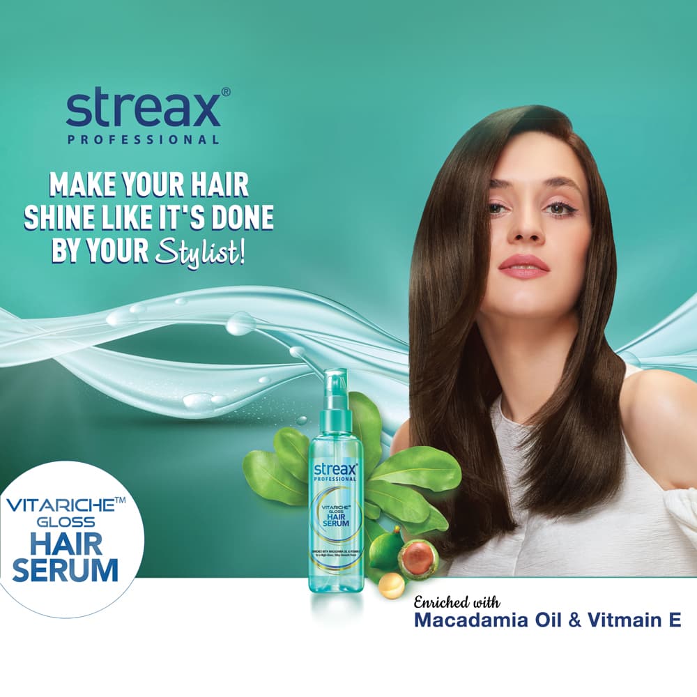 Streax Professional Vitariche Gloss Hair Serum 115ml - Image 5