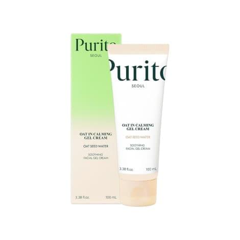 PURITO Oat Calming Gel Cream – A soothing gel moisturizer enriched with oat extract to help calm sensitive, blemish-prone skin while providing lightweight hydration. Fast-absorbing, non-comedogenic, and suitable for daily use. 100 mL / 3.38 fl. oz. - Image 4