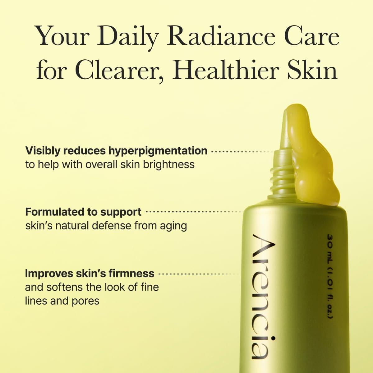 Arencia Vitamin C Booster Shot Serum – A brightening serum with Vitamin C, Glutathione, Niacinamide, and Vitamin E that helps improve skin radiance, reduce dark spots, and promote a smoother-looking complexion. 30 ml / 1.01 fl. oz. - Image 4