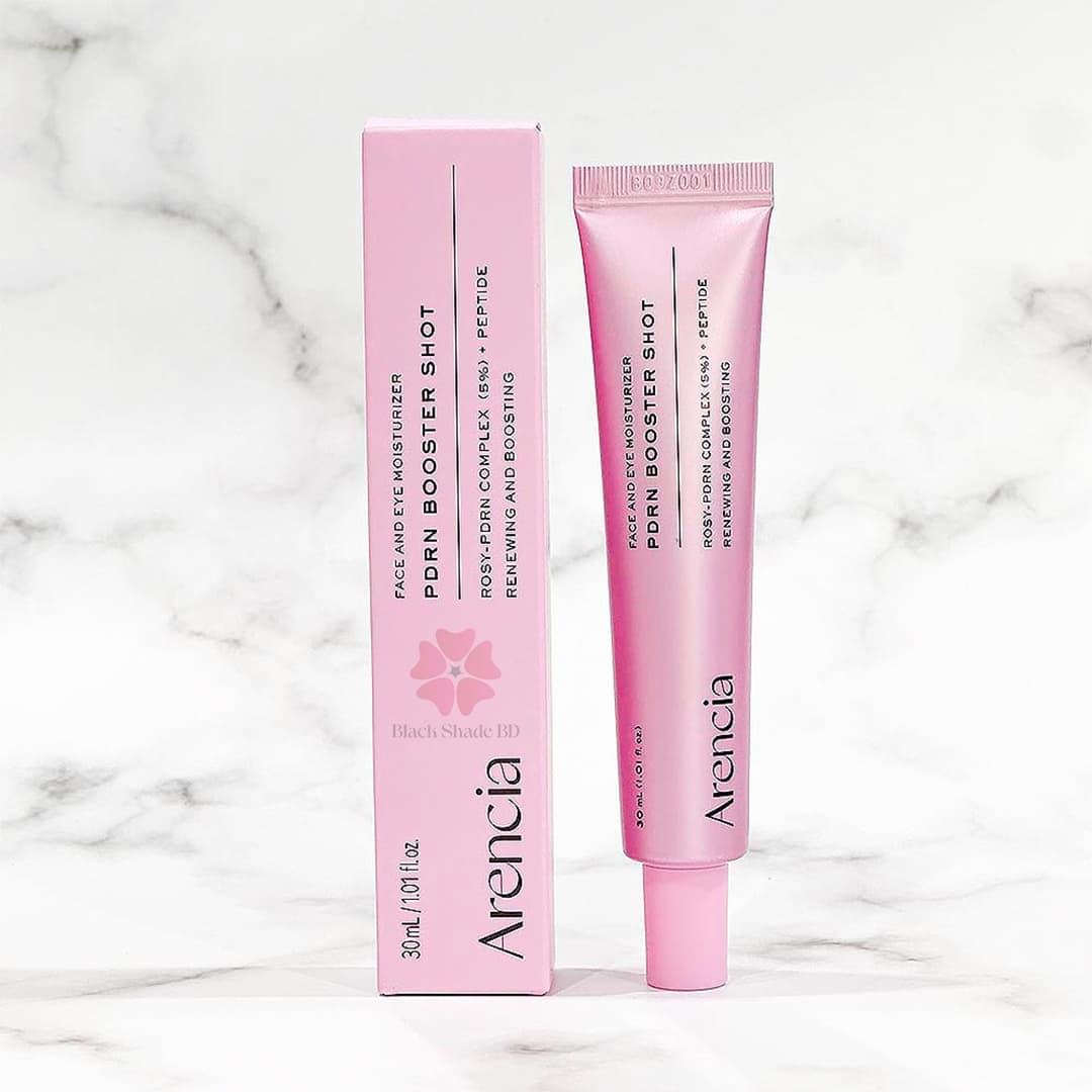 Arencia PDRN Booster Shot Serum – A lightweight serum with Rosy-PDRN and Peptides that helps boost hydration and promote a healthy, radiant glow. 30 ml / 1.01 fl. oz.