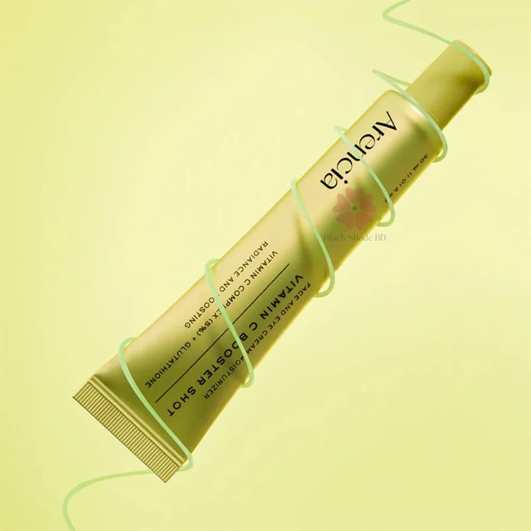 Arencia Vitamin C Booster Shot Serum – A brightening serum with Vitamin C, Glutathione, Niacinamide, and Vitamin E that helps improve skin radiance, reduce dark spots, and promote a smoother-looking complexion. 30 ml / 1.01 fl. oz.